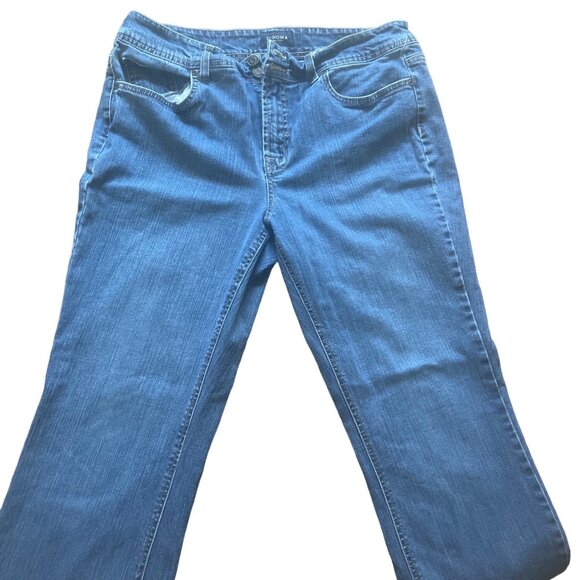 Womens Blue Denim Jeans Boot Cut Pants Sonoma Size 14 u - Picture 3 of 6